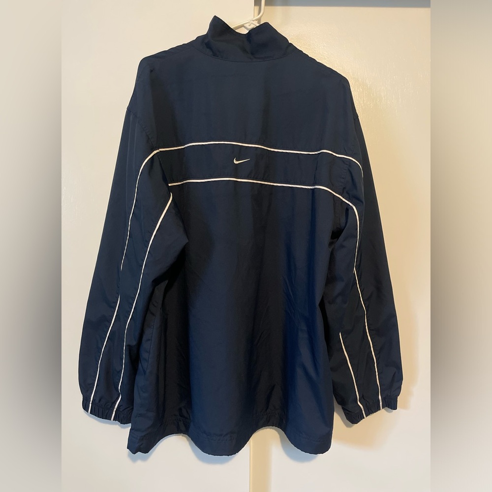 Men’s Vintage Y2K Navy Blue Windbreaker (XL) by Nike - Picture 2 of 6